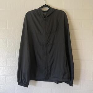 Bella and Canvas Hooded Nylon Zip Pullover Unisex Jacket New size L